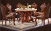 European Marble Circular Dining Table Set / Lixra
