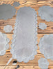 Handcrafted Beaded White Dining Table Runner / Lixra