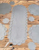 Handcrafted Beaded White Dining Table Runner / Lixra