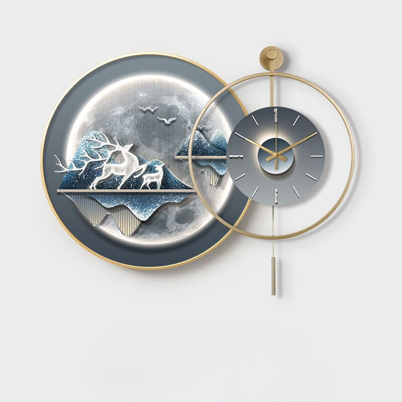 Ultra Modern Luxurious Nature Inspired Wall Clock / Lixra