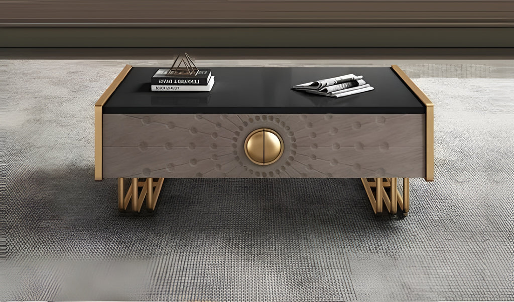Rustic Luxurious Wooden Coffee Table / Lixra