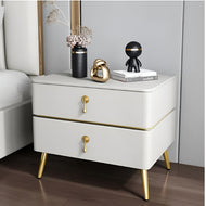 Set Of 2 Italian Wooden Bedside Night Stand / Lixra