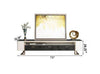 Rectangular Shaped Space Efficient Glass Top TV Stand - Lixra