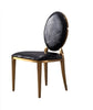 Set Of 4 Metal Base Dining Chairs / Lixra