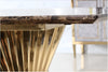 Rectangular Marble Dining Table with Golden Base / Lixra