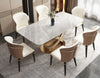 Matte Finish Marble-Top Dining Table Set / Lixra