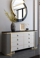 Light Marble Top Modern Buffet Table