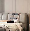 Modern Stylish Leather Upholstered Bed / Lixra
