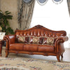 European Traditional Liville Leather Sofa Set 3+2+1