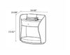 Set Of 2 Golden Contemporary Wooden Nightstands