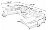 Modern Large Fabric Sectional Sofa