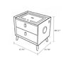 Lavish Night Stand With Bluetooth & LED Light