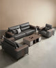 3-Piece Indoor Leather Upholstery Sofa Set / Lixra