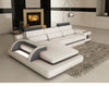 Contemporary Style Palatial Cozy Leather Sectional Sofa / Lixra