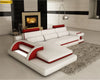 Contemporary Style Palatial Cozy Leather Sectional Sofa / Lixra