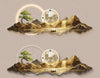 Modern Elegance Wall Clock with Nature-Inspired Hills Design / Lixra