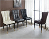 4-Piece Leather Upholstered Dining Chairs / Lixra