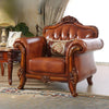 European Traditional Liville Leather Sofa Set 3+2+1