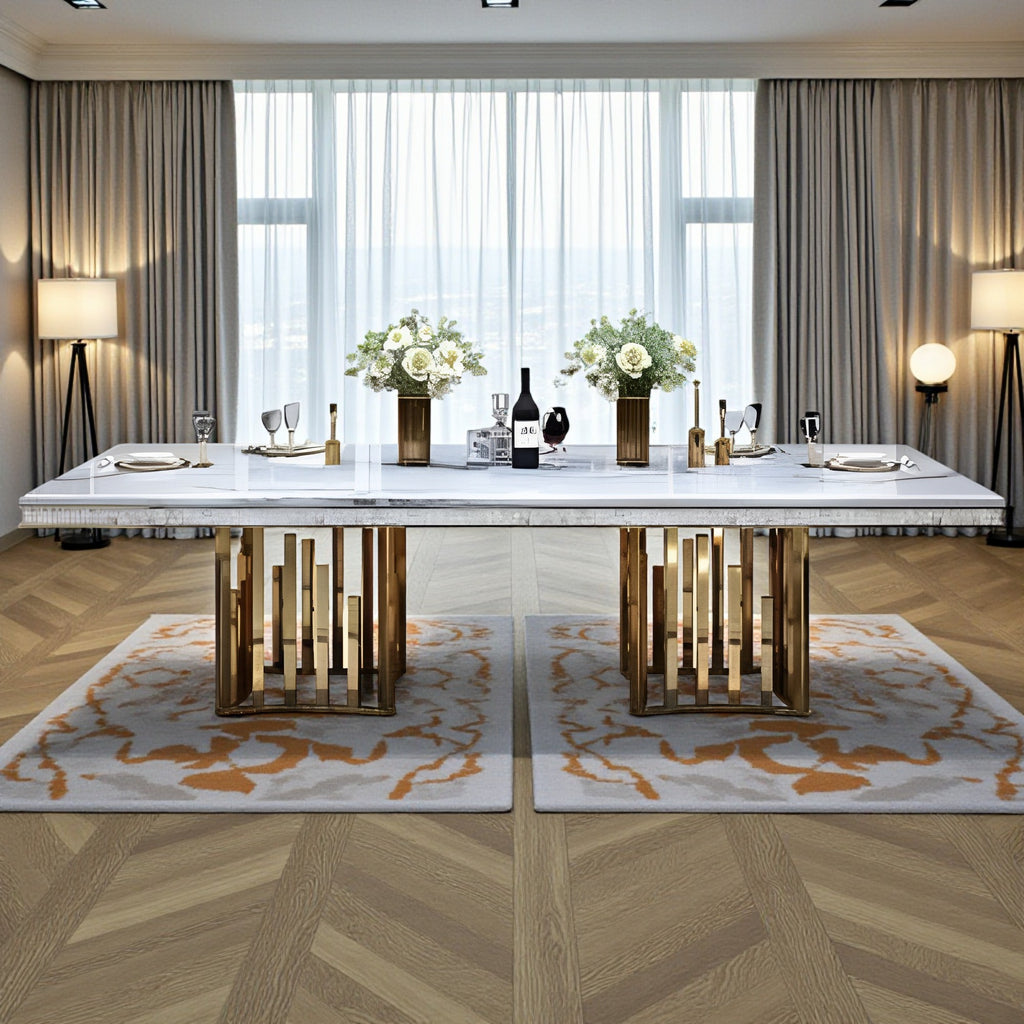 Marble Tabletop Modern Dining Table / Lixra