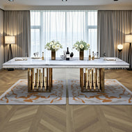 Marble Tabletop Modern Dining Table / Lixra