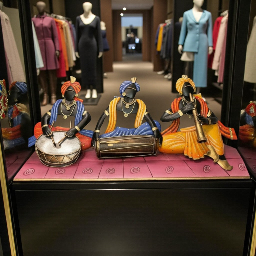 Tribal Musical Instruments Wall Decor