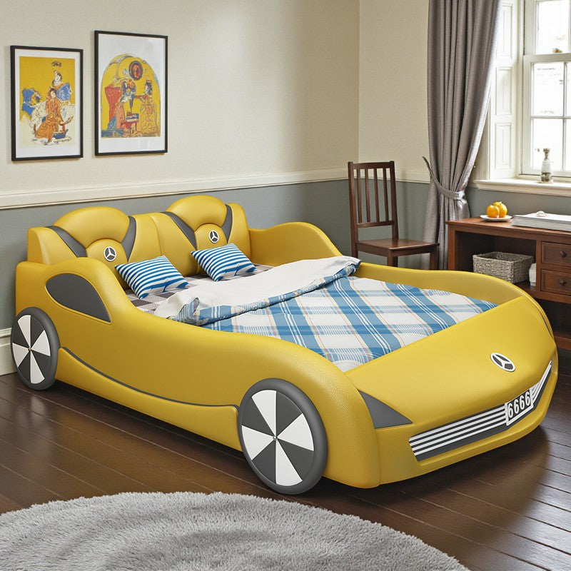 Modern Car Design Leather Kids Bed / Lixra