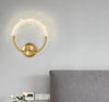 Exquisite Circular Clear Crystal Wall Sconce / Lixra