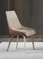 Set Of 6 Comfort Leather Dining Chairs / Lixra