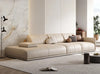 Versatile Comfort Square Armless Corner Leather Sofa Set/ Lixra