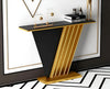 Modern V-Shaped Marble Accent Table / Lixra