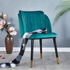 Set Of 4 Nordic Velvet Dining Chairs