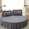 Round Fitted Cotton Bedsheet Skirt / Lixra