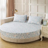 Printed Design Cotton Round Bedsheet / Lixra