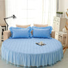 Round Fitted Cotton Bedsheet Skirt / Lixra