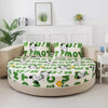 Cotton Round Bedsheets With Printed Design / Lixra