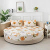 Cotton Round Bedsheets With Printed Design / Lixra