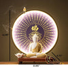 Buddha Statue With Round LED Light