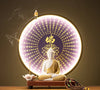 Buddha Statue With Round LED Light / Lixra
