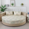 Cotton Round Bedsheets With Printed Design / Lixra