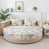 Cotton Round Bedsheets With Printed Design / Lixra