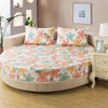 Printed Design Cotton Round Bedsheet / Lixra