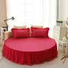 Luxurious Cotton Round Fitted Bedsheet Skirt / Lixra