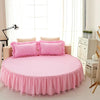 Luxurious Cotton Round Fitted Bedsheet Skirt / Lixra