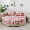 Printed Design Cotton Round Bedsheet / Lixra
