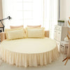 Luxurious Cotton Round Fitted Bedsheet Skirt / Lixra
