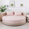Printed Design Cotton Round Bedsheet / Lixra