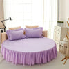 Luxurious Cotton Round Fitted Bedsheet Skirt / Lixra