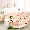 Modern Printed Round Cotton Bedsheets / Lixra