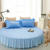 Luxurious Cotton Round Fitted Bedsheet Skirt / Lixra