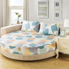 Printed Design Cotton Round Bedsheet / Lixra